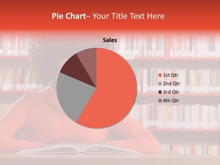 Indoors Student Curly Hair PowerPoint Template