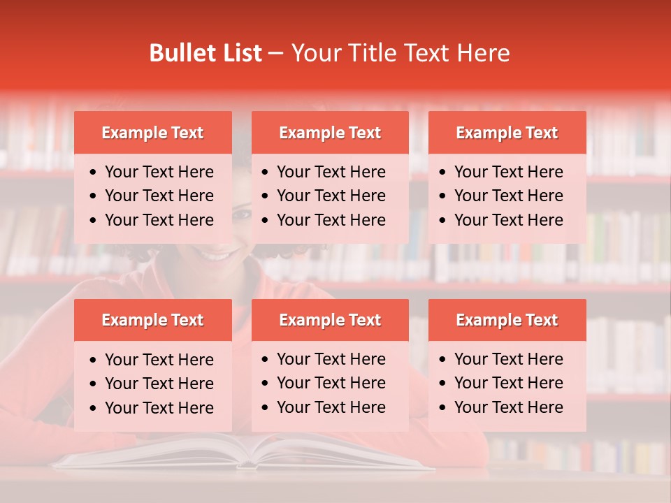 Indoors Student Curly Hair PowerPoint Template