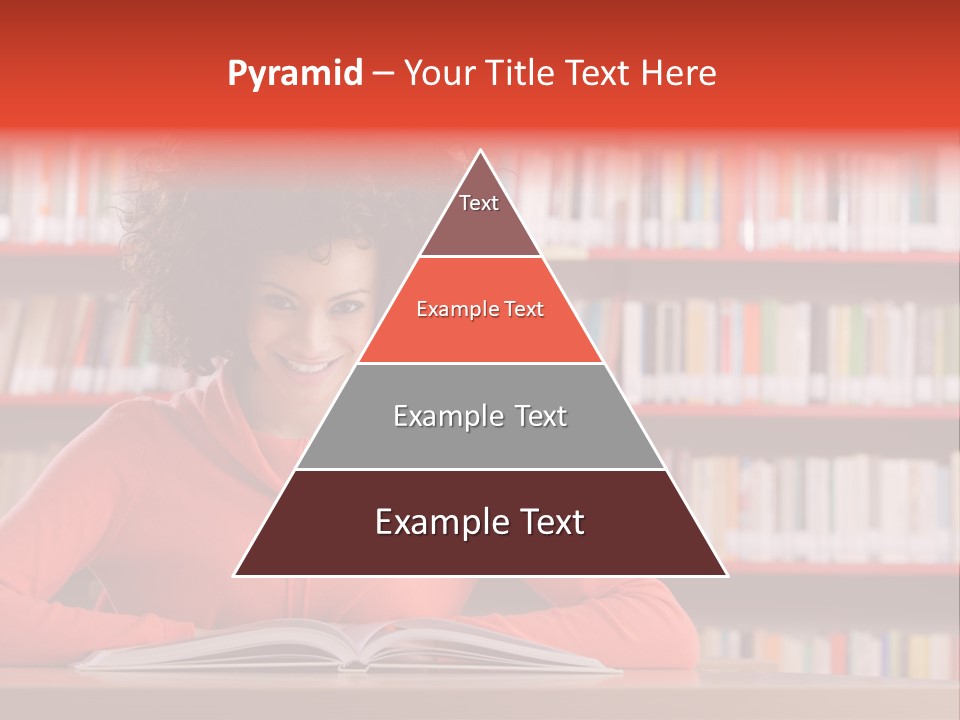 Indoors Student Curly Hair PowerPoint Template