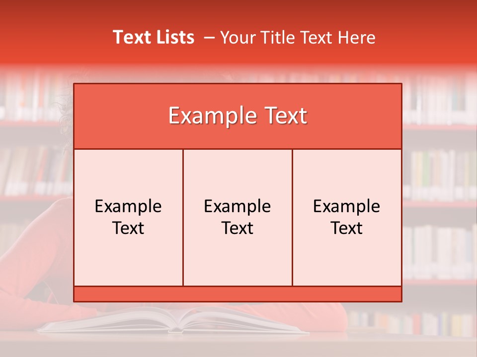 Indoors Student Curly Hair PowerPoint Template