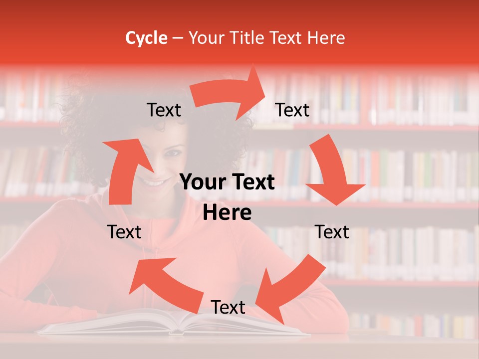 Indoors Student Curly Hair PowerPoint Template