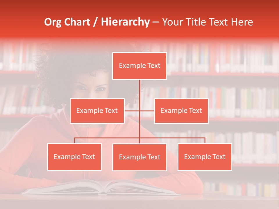 Indoors Student Curly Hair PowerPoint Template