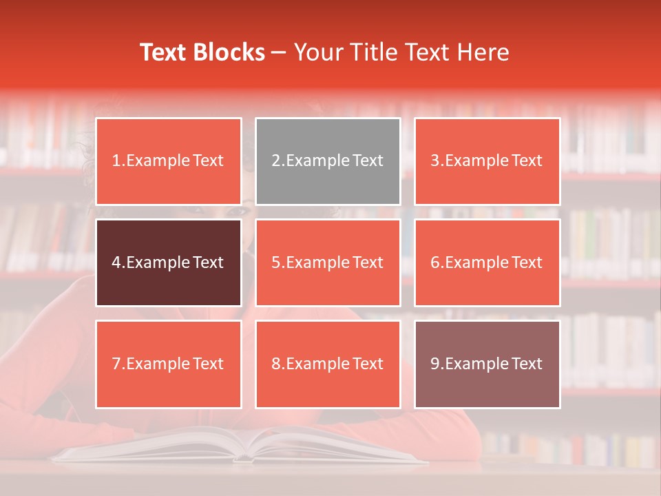 Indoors Student Curly Hair PowerPoint Template