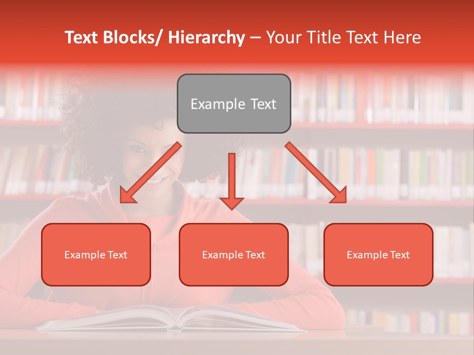 Indoors Student Curly Hair PowerPoint Template