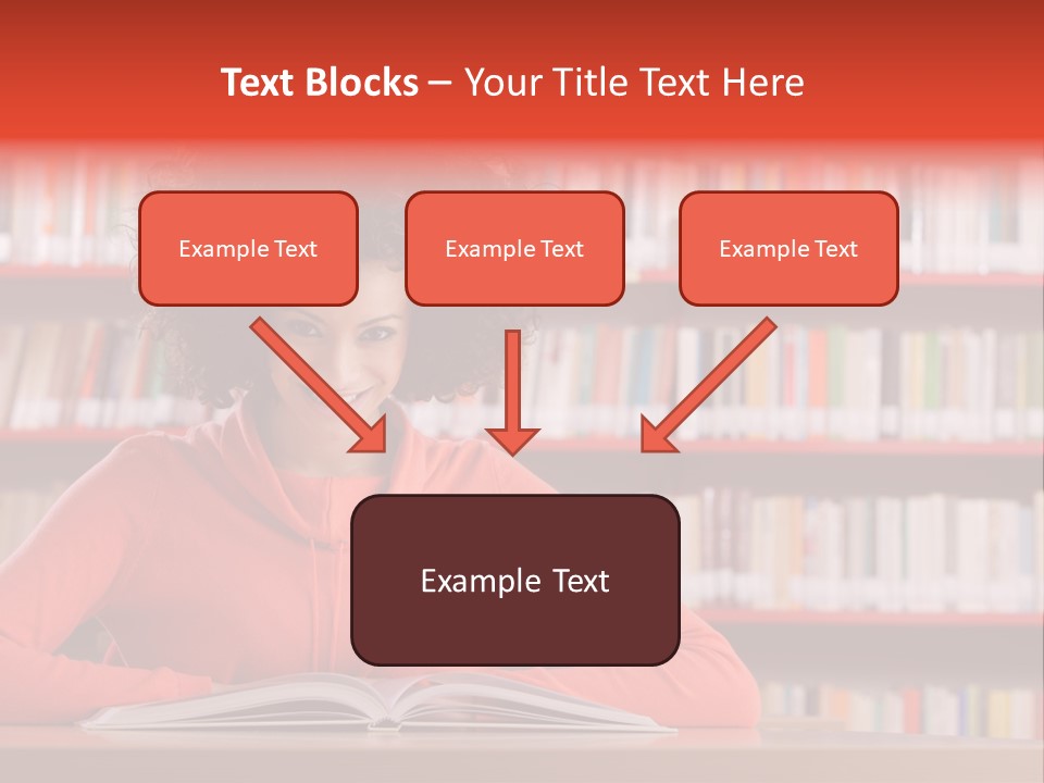 Indoors Student Curly Hair PowerPoint Template