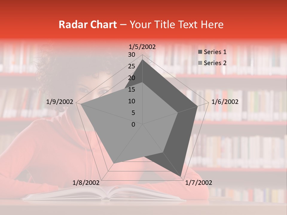 Indoors Student Curly Hair PowerPoint Template