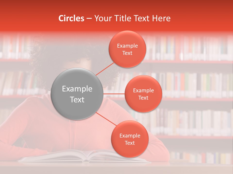 Indoors Student Curly Hair PowerPoint Template