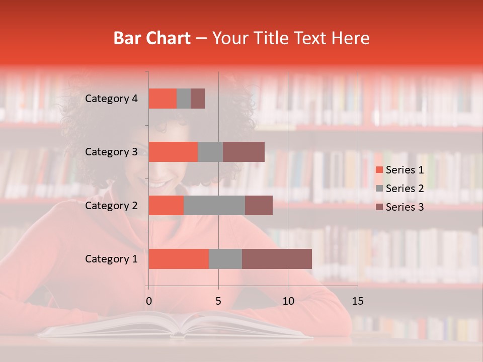 Indoors Student Curly Hair PowerPoint Template