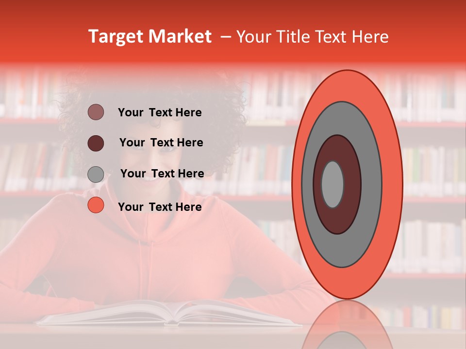 Indoors Student Curly Hair PowerPoint Template