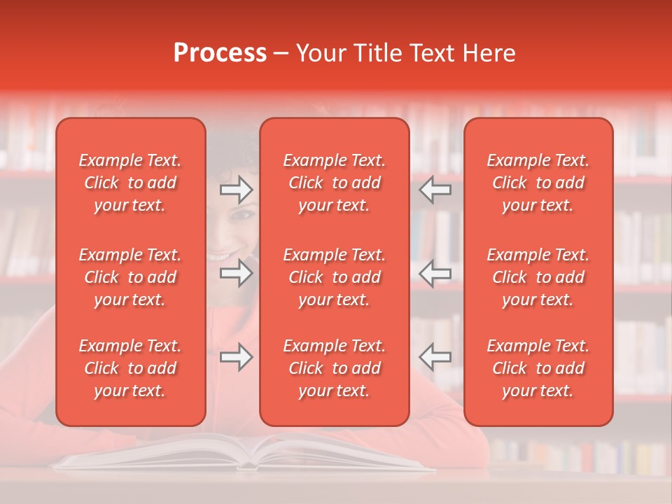 Indoors Student Curly Hair PowerPoint Template