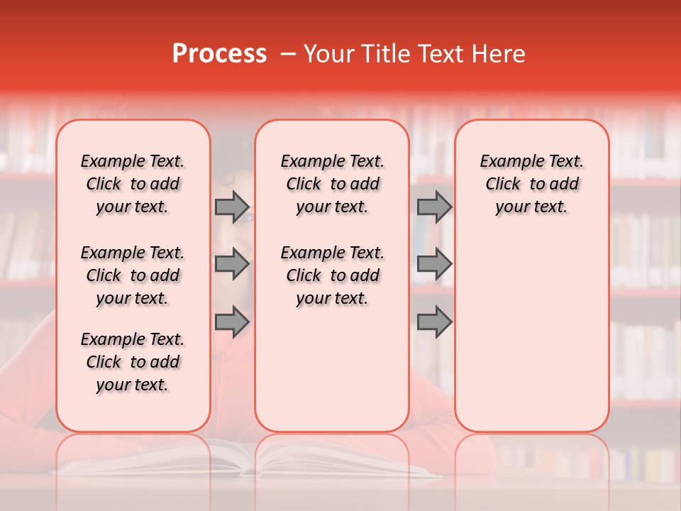 Indoors Student Curly Hair PowerPoint Template