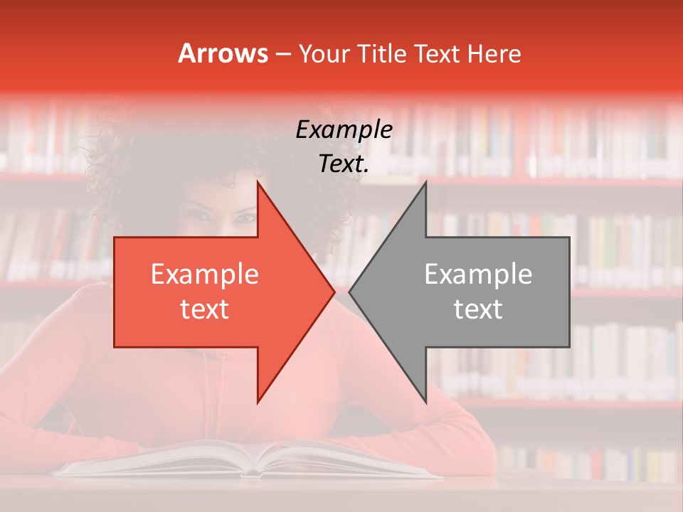 Indoors Student Curly Hair PowerPoint Template