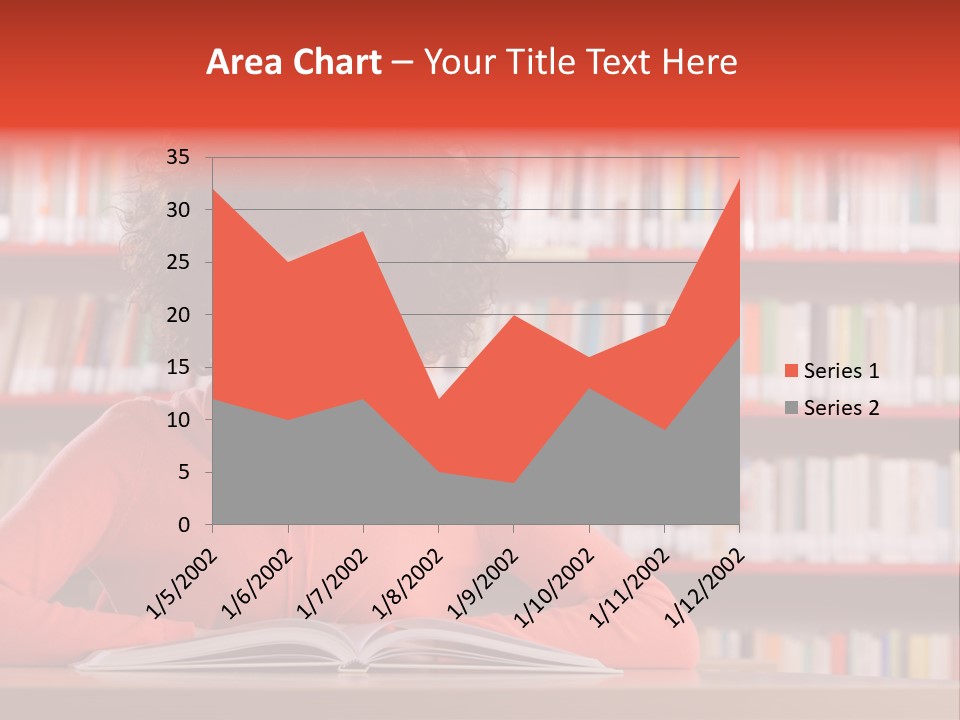 Indoors Student Curly Hair PowerPoint Template