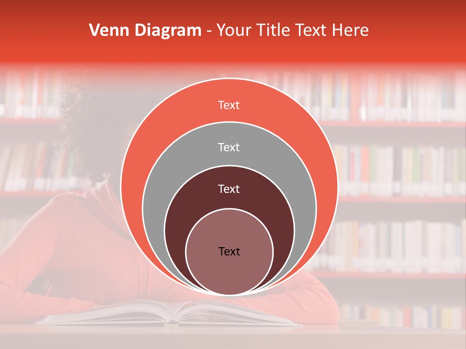 Indoors Student Curly Hair PowerPoint Template