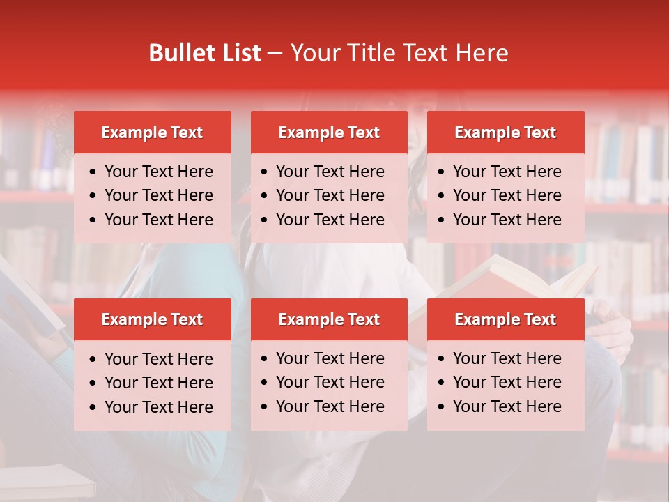 Library Male African Descent PowerPoint Template