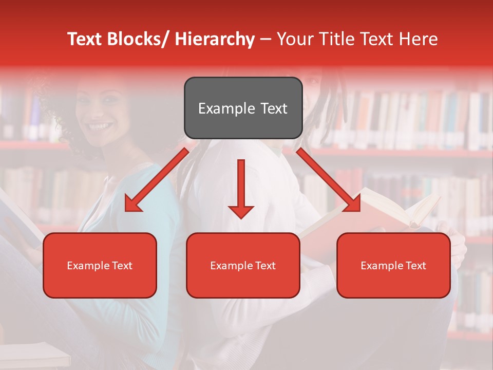 Library Male African Descent PowerPoint Template