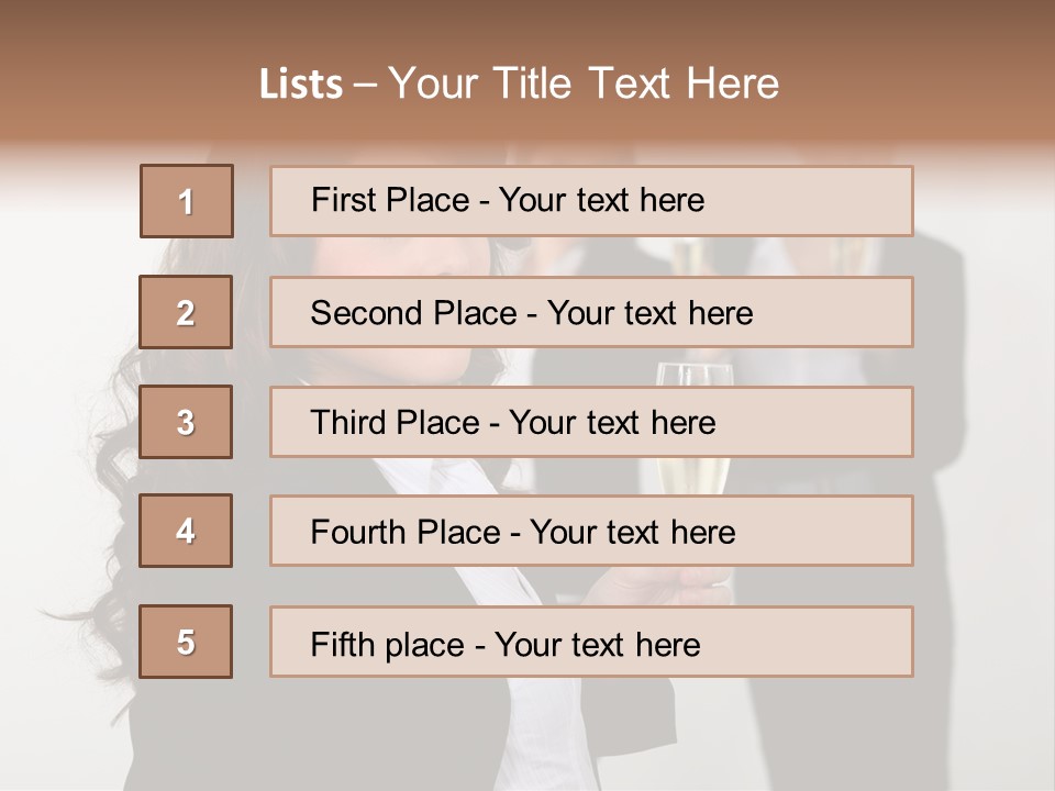 Drink Corporate Cheering PowerPoint Template