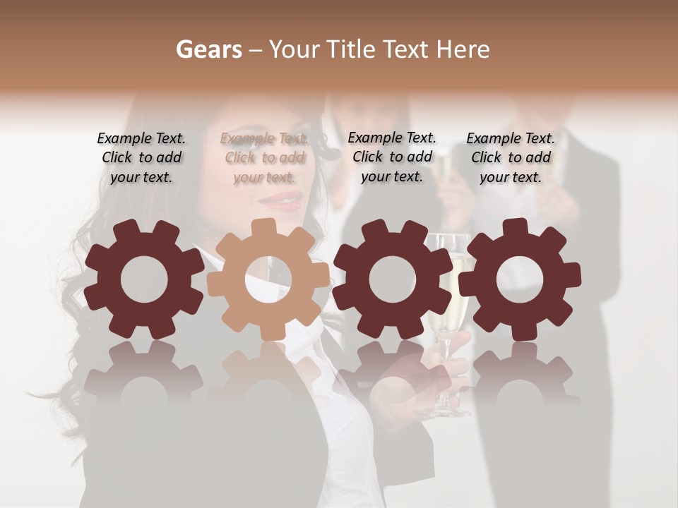 Drink Corporate Cheering PowerPoint Template