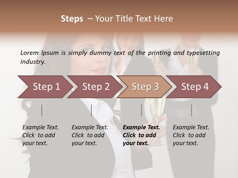Drink Corporate Cheering PowerPoint Template