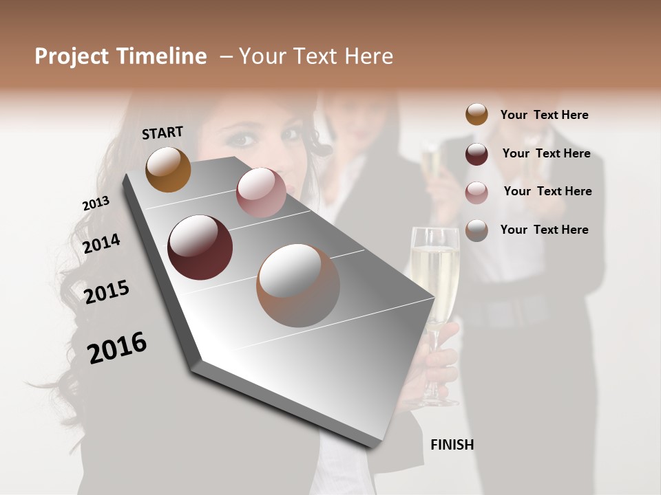 Drink Corporate Cheering PowerPoint Template