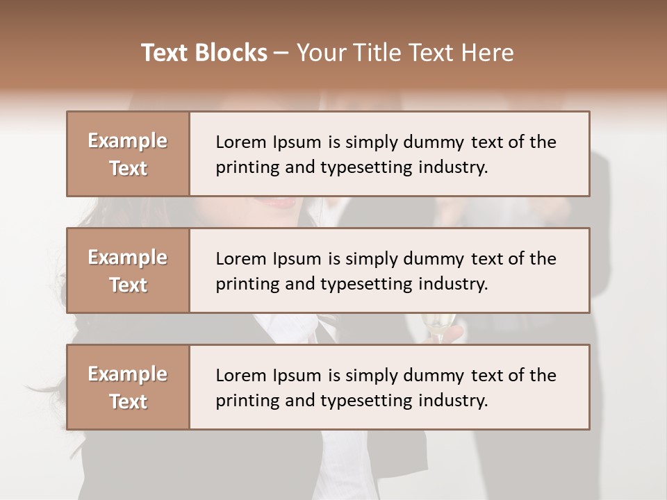 Drink Corporate Cheering PowerPoint Template