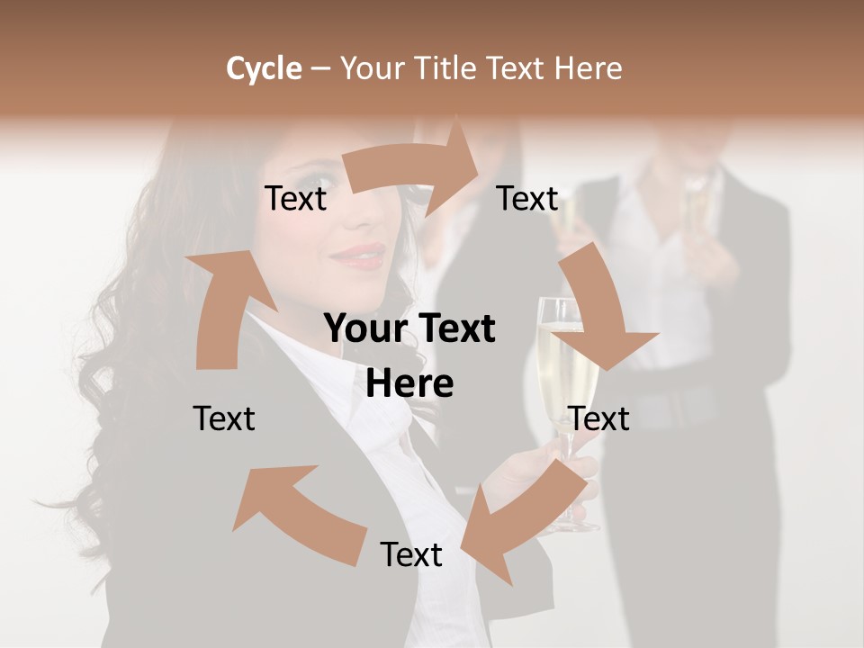 Drink Corporate Cheering PowerPoint Template