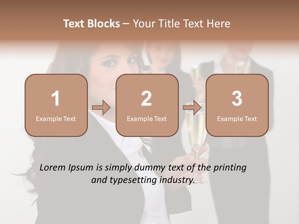 Drink Corporate Cheering PowerPoint Template