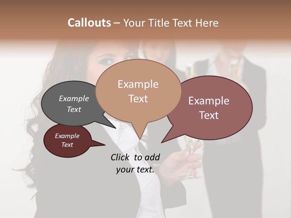 Drink Corporate Cheering PowerPoint Template