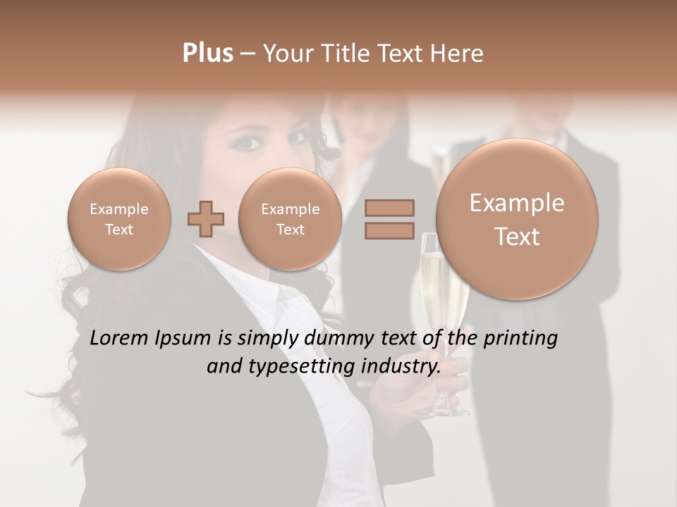 Drink Corporate Cheering PowerPoint Template
