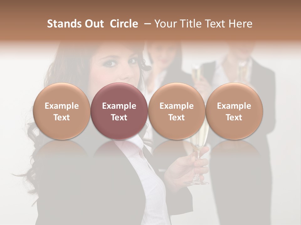 Drink Corporate Cheering PowerPoint Template