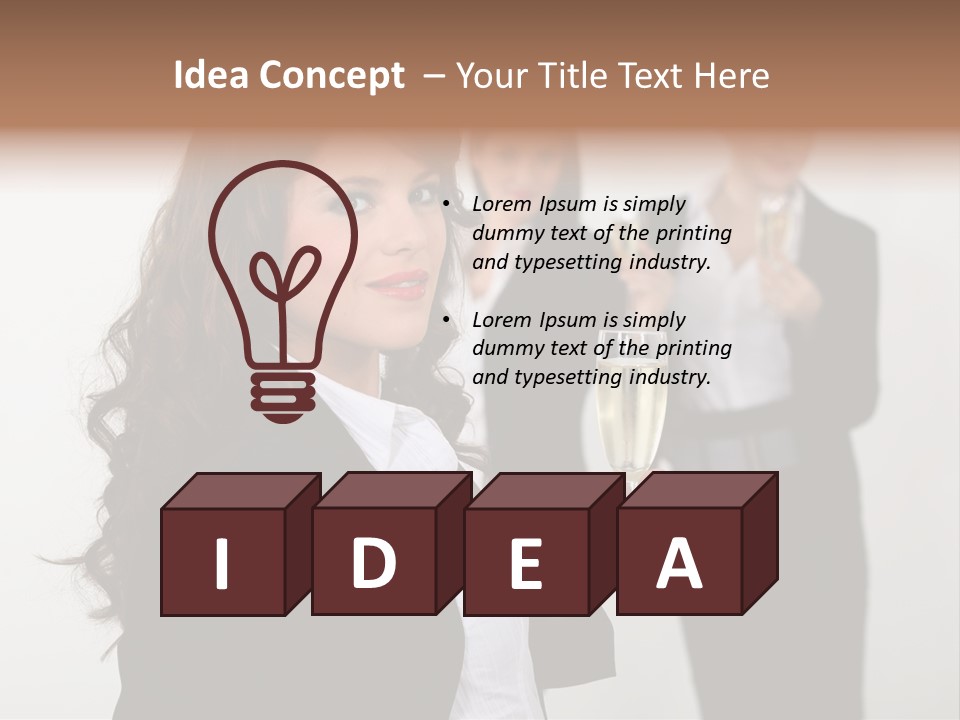 Drink Corporate Cheering PowerPoint Template