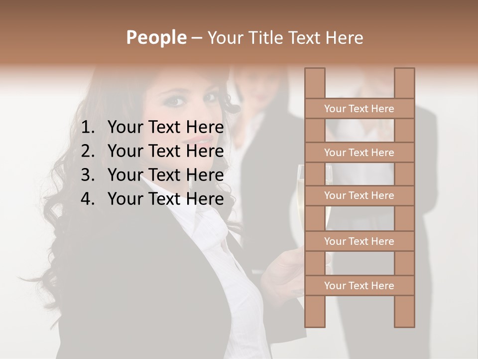 Drink Corporate Cheering PowerPoint Template