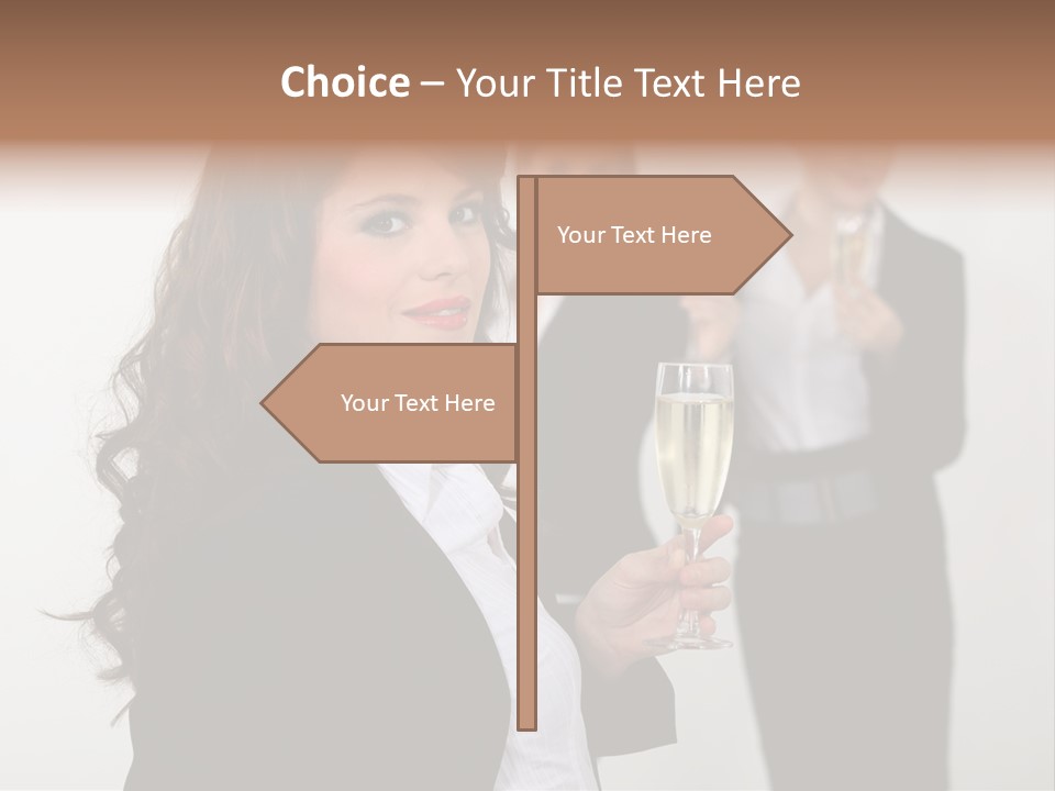 Drink Corporate Cheering PowerPoint Template