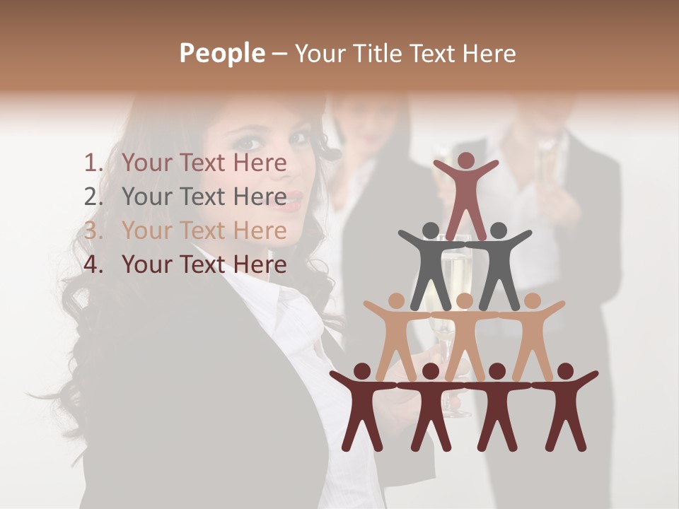 Drink Corporate Cheering PowerPoint Template