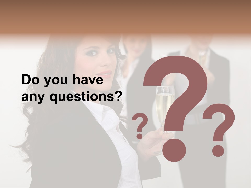 Drink Corporate Cheering PowerPoint Template