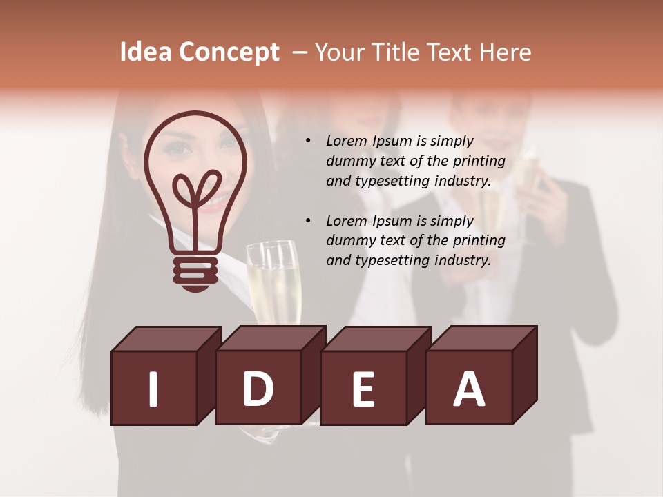 Smile Celebration White PowerPoint Template