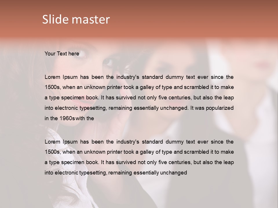 Attractive Sexy Person PowerPoint Template