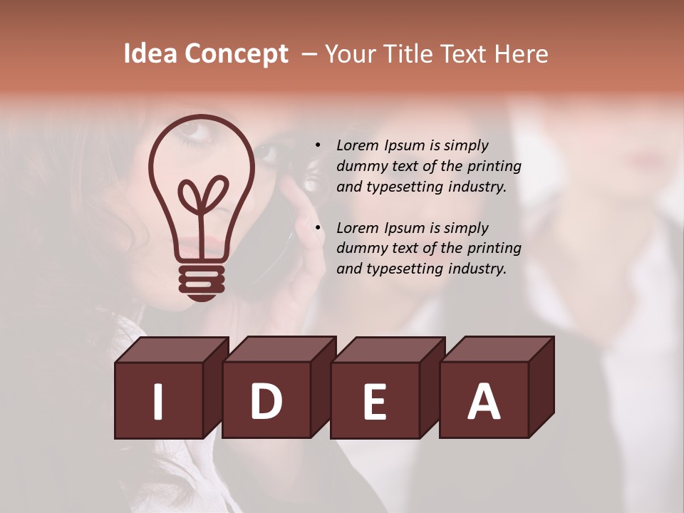 Attractive Sexy Person PowerPoint Template