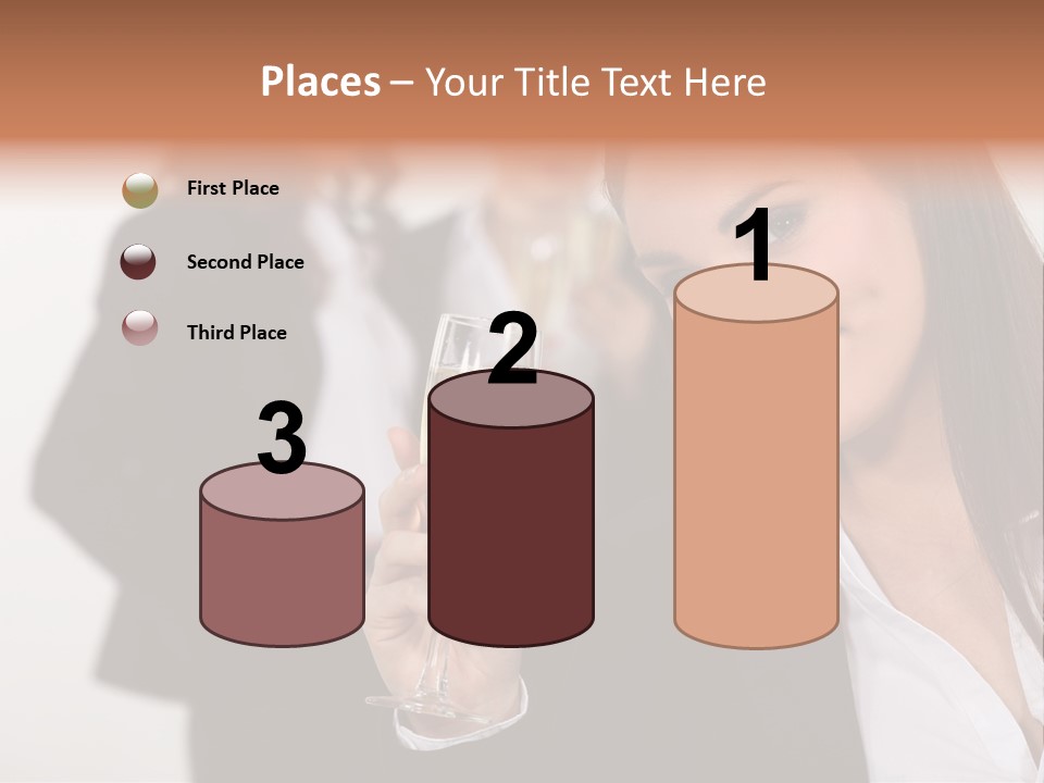 Drink Female Happiness PowerPoint Template