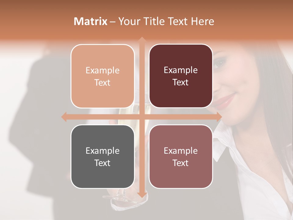 Drink Female Happiness PowerPoint Template