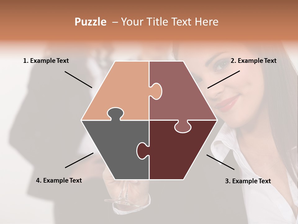 Drink Female Happiness PowerPoint Template