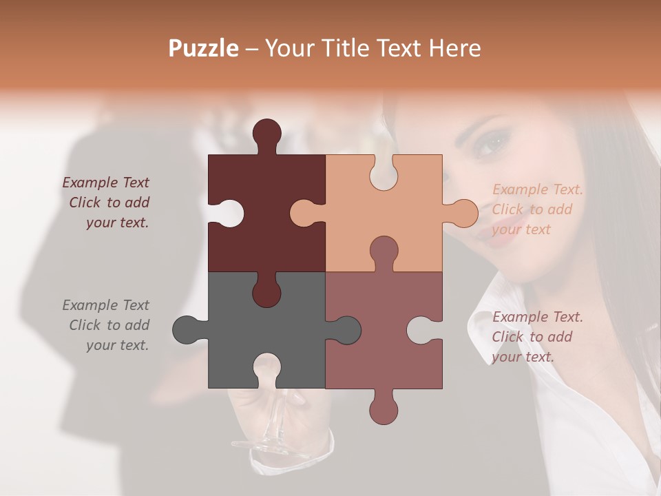 Drink Female Happiness PowerPoint Template