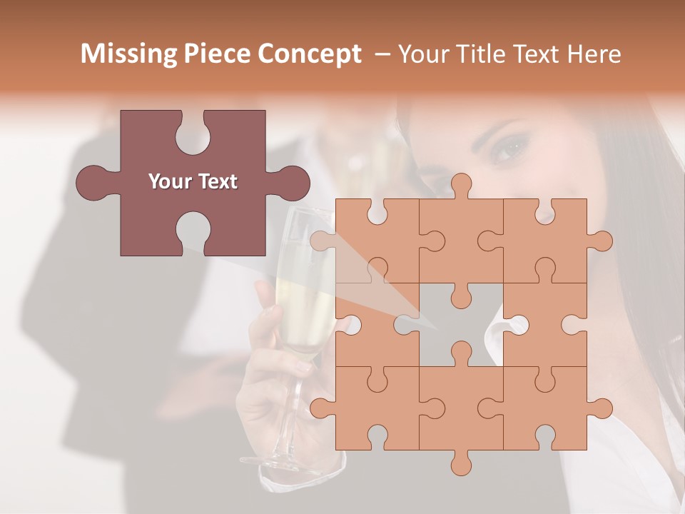 Drink Female Happiness PowerPoint Template