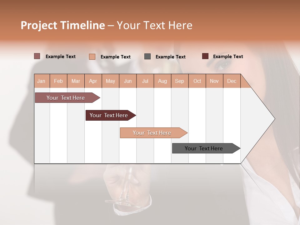 Drink Female Happiness PowerPoint Template