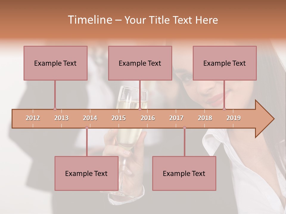 Drink Female Happiness PowerPoint Template