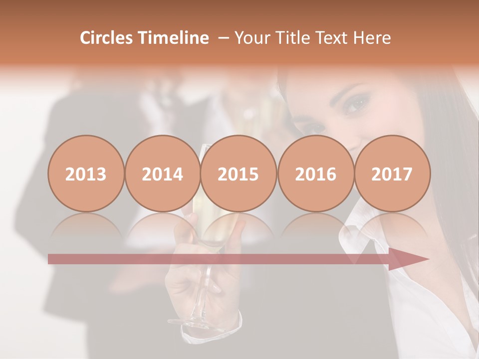 Drink Female Happiness PowerPoint Template