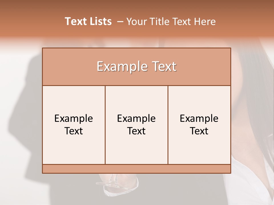 Drink Female Happiness PowerPoint Template