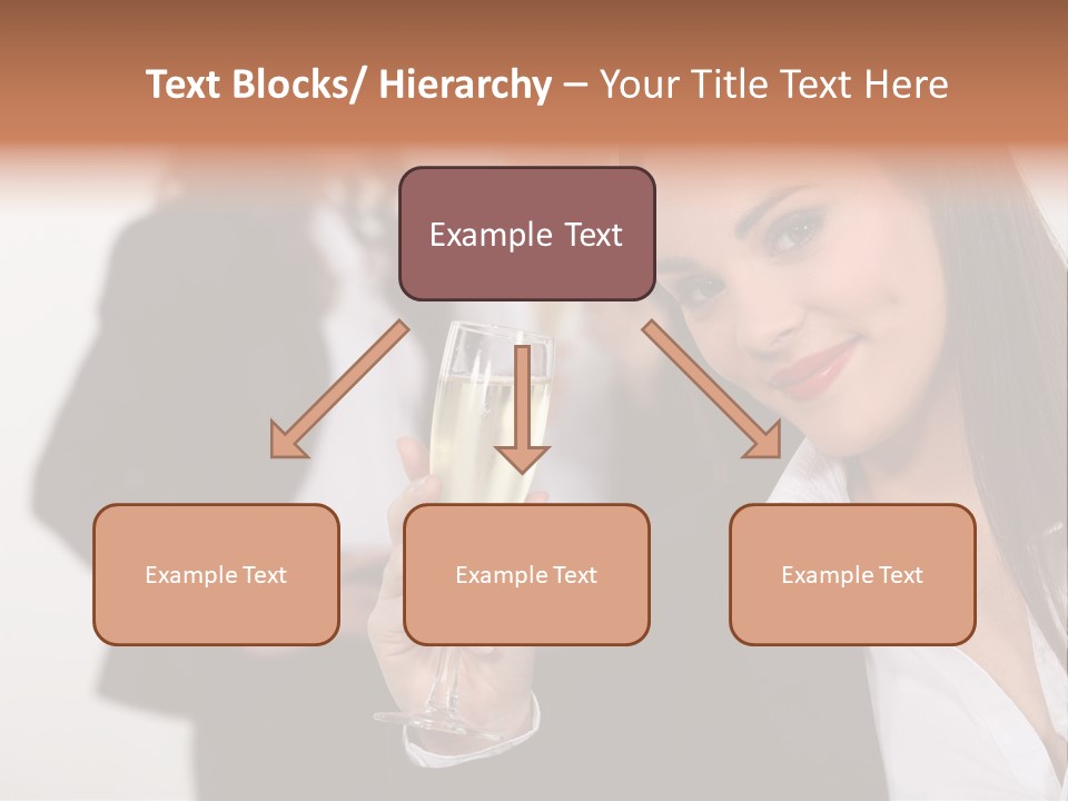 Drink Female Happiness PowerPoint Template