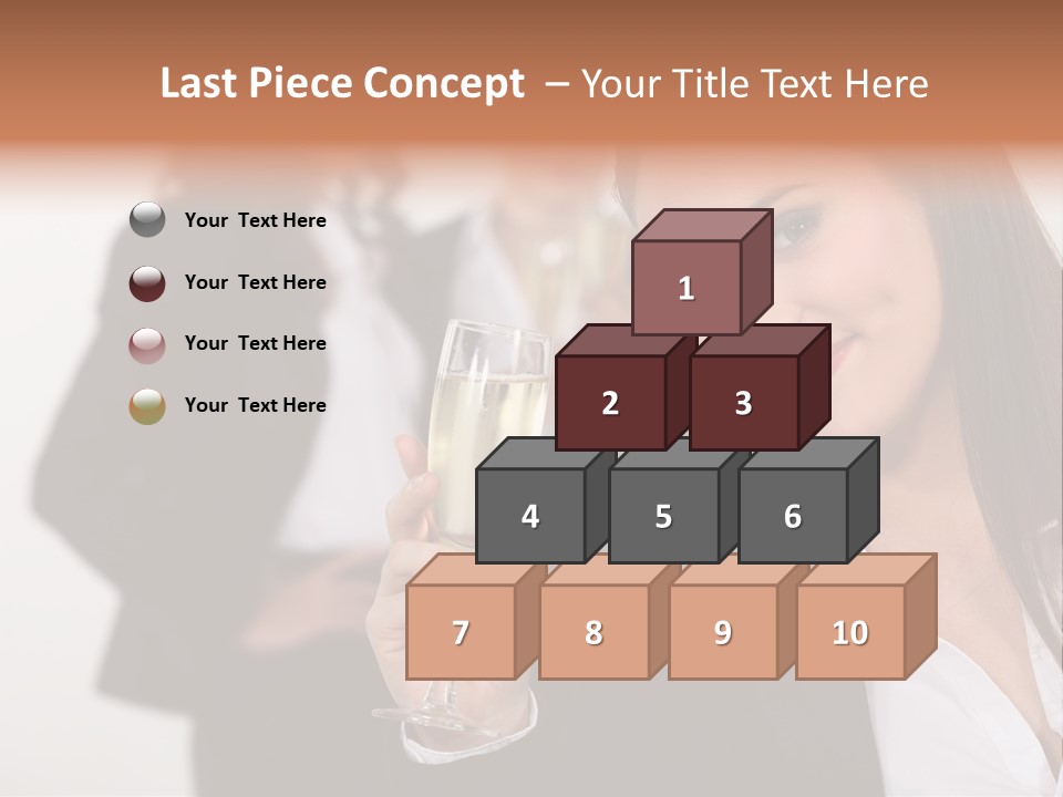 Drink Female Happiness PowerPoint Template