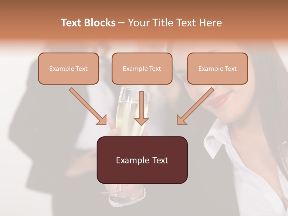 Drink Female Happiness PowerPoint Template